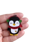 Aplique pinguim natalino acrílico - 1 unidade