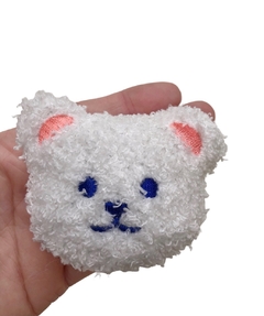 Aplique urso de pelúcia felpudo - 1 unidade