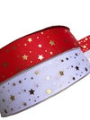 Fita gorgurão estrela dourada 38mm