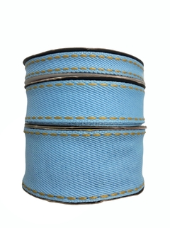 Fita sinimbu jeans claro - 10 metros