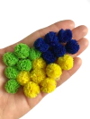 Pompom de malha 1,5cm - 10 unidades