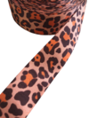 Fita gorgurão estampada onça 38mm - 2 metros