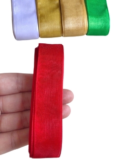 Fita organza Sanding 22mm - 5 metros