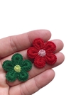 Aplique flor crochê - 1 unidade