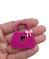 Aplique bolsa Barbie acrílico - 1 unidade
