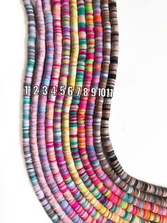 Cordão disquinho mesclado 6mm - 01 unidade (39cm)