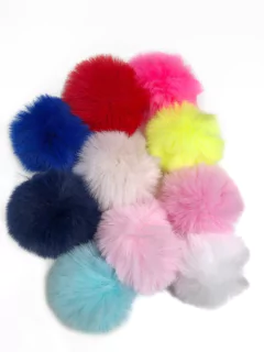 Pompom pelo alto 6cm - 1 unidade