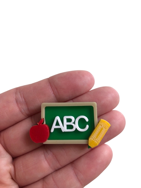 Aplique lousa abc acrílico - 1 unidade