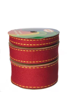 Fita sinimbu jeans marsala - 10 metros