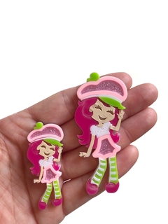 Aplique moranguinho (5cm e 7cm) acrílico - 1 unidade