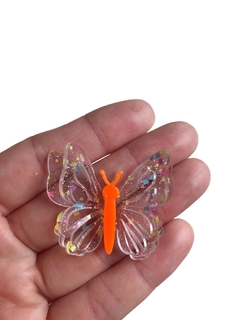 Aplique borboleta dupla 3D acrílico - 1 unidade - comprar online