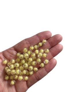 Conta 8mm transparente com miolo colorido - 50 gramas - loja online