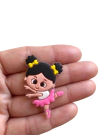 Aplique bailarina emborrachada - 1 unidade