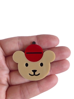 Aplique urso maple bear rostinho acrílico - 1 unidade