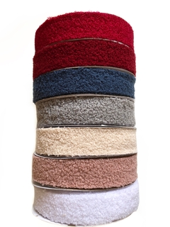 Fita pelúcia teddy 38mm - 1 metro - comprar online