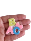 Aplique abc candy acrílico - 1 unidade