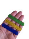 Plaquinha para hair clips glitter 6cm - 1 unidade