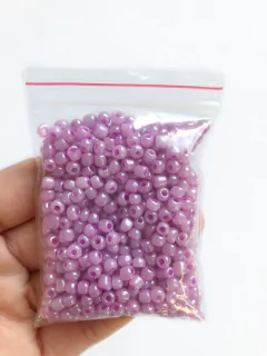 Miçanga de vidro perolada 3,6mm (6,0) - 50 gramas - loja online