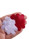 Aplique flor cetim 3cm - 10 unidades