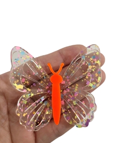 Aplique borboleta 3D acrílico grande - 1 unidade - comprar online