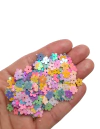 Confete flor colorida candy - 15 gramas
