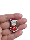 Aplique menina natalina corpinho emborrachada - 1 unidade