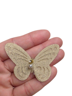 Aplique borboleta tecido - 1 unidade - comprar online