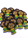 Aplique mirabel Brasil emborrachada - 1 unidade