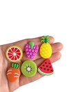 aplique frutas e legume - 6 unidades (1 de cada)