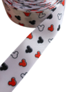Fita gorgurão estampada mickey 38mm - 2 metros