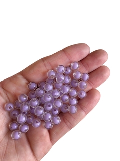 Conta 8mm transparente com miolo colorido - 50 gramas - comprar online