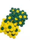 Aplique flor emborrachada - 1 unidade