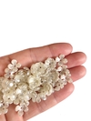 Flor pérola com furo passante - 15 gramas