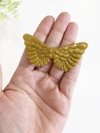 aplique asa glitter emborrachada - 1 unidade