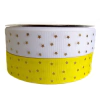 Fita gorgurão com estrelinha dourada 38mm - 1 metro