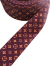Fita gorgurão estampada louis vuitton 38mm - 2 metros