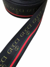 Fita gorgurão estampada gucci 38mm - 2 metros