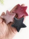 aplique estrela veludo - 1 unidade