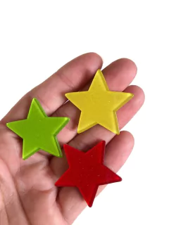 Aplique estrela Glitter - 1 unidade
