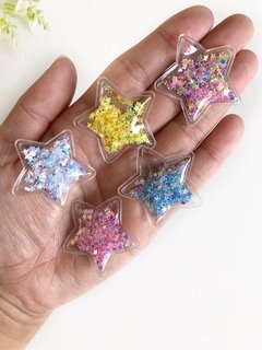 aplique estrela com estrelinhas - 1 unidade