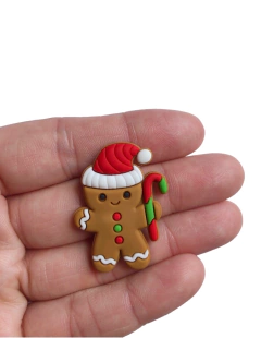 Aplique biscoito natalino emborrachado - 1 unidade