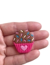Aplique brigadeiro emborrachado - 1 unidade