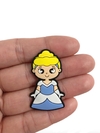 Aplique princesa Cinderela corpinho emborrachada - 1 unidade