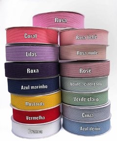 Fita veludo cotelê com cetim 40mm - 2 metros - comprar online