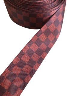 Fita gorgurão estampada louis Vuitton 38mm - 2 metros