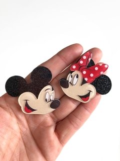 Aplique casal minnie e mickey - 2 unidades (o casal)