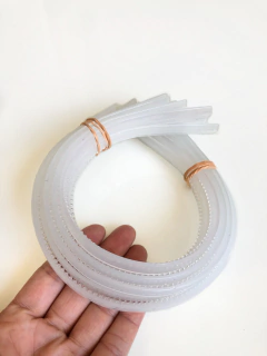 Tiara de silicone 1cm - 12 unidades
