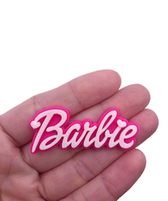 Aplique nome Barbie branco emborrachado - 1 unidade - comprar online
