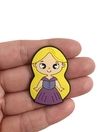 Aplique princesa Rapunzel corpinho emborrachada - emborrachada - 1 unidade