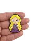 Aplique princesa Rapunzel corpinho emborrachada - emborrachada - 1 unidade